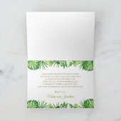 Oerwoud van Lion Cub Tropical Greenery Bedankkaart (Binnen)