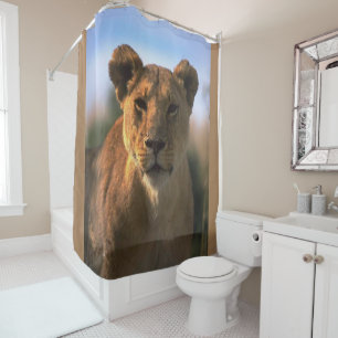 Oerwoud van Lioness Lovers Douchegordijn