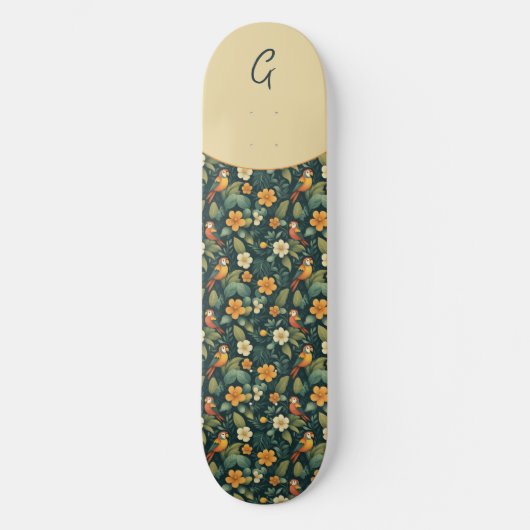 Oerwoud van papegaai skateboard (Voorkant)