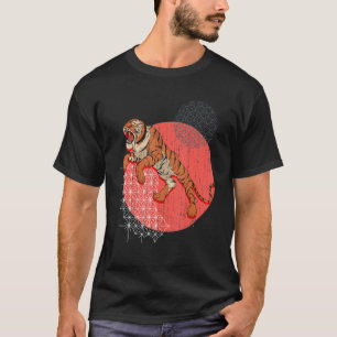 Oerwoud van wilde katten met dierlijke roofdieren t-shirt