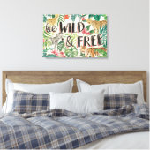 Oerwoud Vibes Canvas Afdruk (Insitu (Slaapkamer))