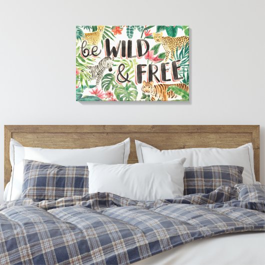 Oerwoud Vibes Canvas Afdruk (Insitu (Slaapkamer))