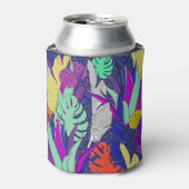 Oerwoud vibrance: palmbladpatroon. blikjeskoeler (Blikje Voorkant)