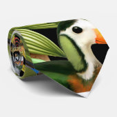 Oerwoud vogelgezichten stropdas (Opgerold)