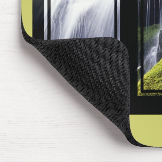 Oerwoud Waterfall Triptych Digital Art Muismat (Hoek)