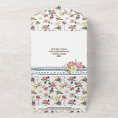 Oerwoud waterverf aap genderneutraal douche all in one uitnodiging (Buitenkant)