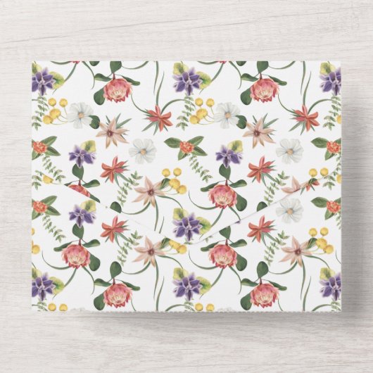 Oerwoud waterverf aap genderneutraal douche all in one uitnodiging (Achterkant)