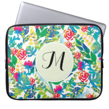 Oerwoud Waterverf Flowers Floral Fine Monogram