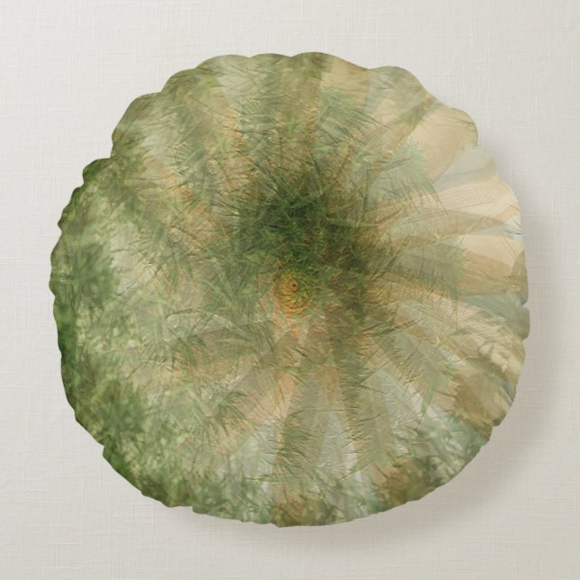 Oerwoud wiel..... rond kussen (Voorkant)