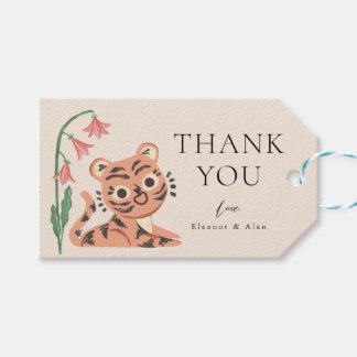 Oerwoud Wilde Dierlijke Tijger Kinder Partij Gift  Cadeaulabel