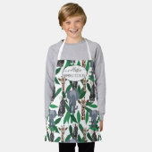 Oerwoud Zebra Elephant Giraffe Safari Animals Schort (Gedragen)