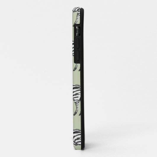 Oerwoud Zebra Wilde Patroon & Aangepaste Naam Case-Mate iPhone Case (Achterkant/links)