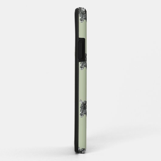 Oerwoud Zebra Wilde Patroon & Aangepaste Naam Case-Mate iPhone Case (Achterkant/rechts)