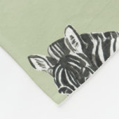 Oerwoud Zebra Wilde Patroon & Aangepaste Naam Fleece Deken (Hoek)