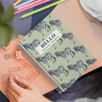 Oerwoud Zebra Wilde Patroon & Aangepaste Naam