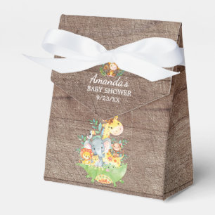 Oerwouden Baby showers Vierbox Bedankdoosjes