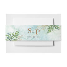 Oerwouden bladeren exotische groene Waterverf