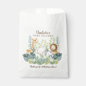 Oerwouden Dieren Baby showers Bedankzakje (Voorkant)