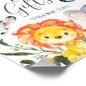 Oerwouden Dieren Baby showers Kaarten en cadeaubon Poster (Hoek)
