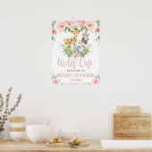 Oerwouden dieren blozen veenveenwild één eerste on poster (Keuken)