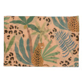 Oerwouden luipaard print: Dierlijk naadloos patroo Kussensloop (Achterkant)