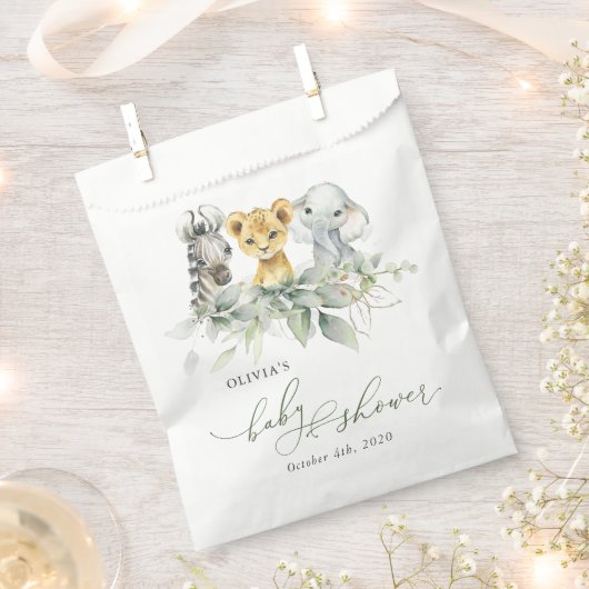 Oerwouden, Safari, Wild One, Baby shower Bedankzakje (Geknipt)