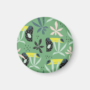 Oerwouden, tropische elementen, naadloos. magneet