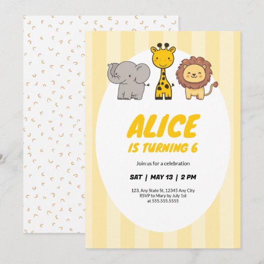 Oerwouden van de partij Kinderen van de partij Cut Kaart (Voorkant / Achterkant)