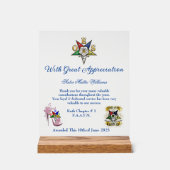 OES Appréciation Award Symbole acrylique (Recto)