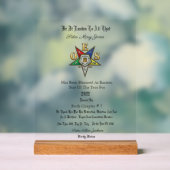 OES Award Acryl Bord (Neutraal)