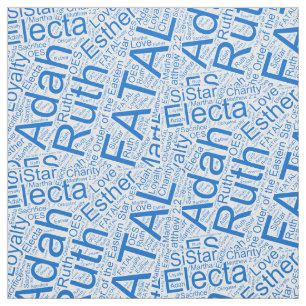 OES Collage Blue Stof