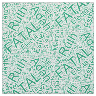 OES Collage Green Stof