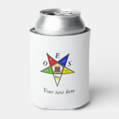 OES Eastern Star Sister Masonry Order Blikjeskoeler (Blikje Voorkant)