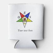 OES Eastern Star Sister Masonry Order Blikjeskoeler (Voorkant)