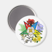 OES floral Emblem Magnet Magneet (Voorkant / Achterkant)