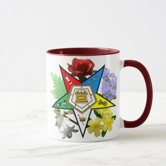 OES floral Emblem Mug (Droite)