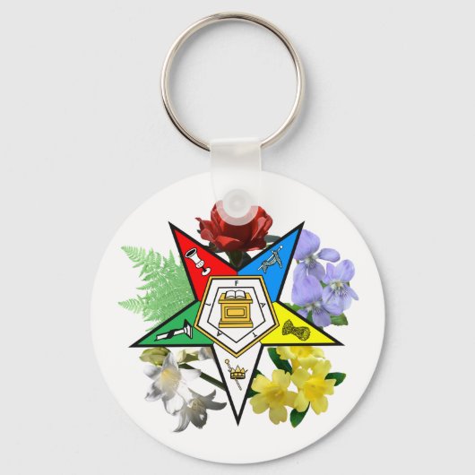 OES Floral Emblem Sleutelhanger (Voorkant)