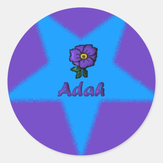 OES Floral Star Point Sticker - ADAH (Voorkant)