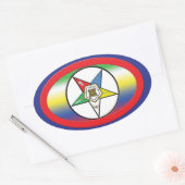 OES gekleurde STICKER (Envelop)