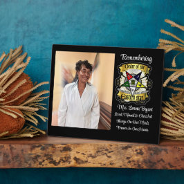 OES Loved, Missings & Cherned Memorial Plaque Fotoplaat