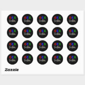 OES Orde van de Oosterse Sistar Zusterschap Ronde Sticker (Vel)