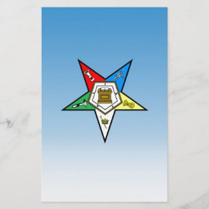 OES Orde van de Oosterse Star Blue Briefpapier