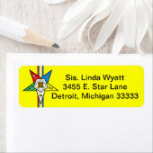 OES Ordre de l'Etoile de l'Est Retour Étiquette po (En situation)