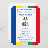OES Prayer Breakfast Invitation (Devant / Derrière)
