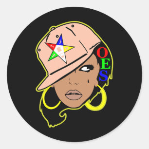 OES Snapback Sister Order van de Oosterse Sterrenm Ronde Sticker