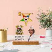 OES Worthy Matron Acryl Bord (Huwelijk)