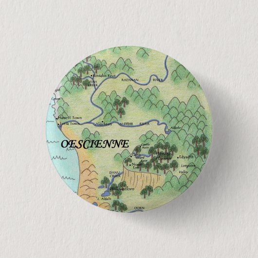 Oescienne Map Ronde Button 3,2 Cm (Voorkant)