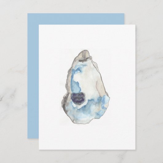 oester art notecard bedankkaart (Voorkant / Achterkant)