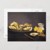 Oesters - Édouard Manet Briefkaart (Voorkant / Achterkant)