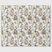 Oesters en champagne cadeaupapier (Vlak)